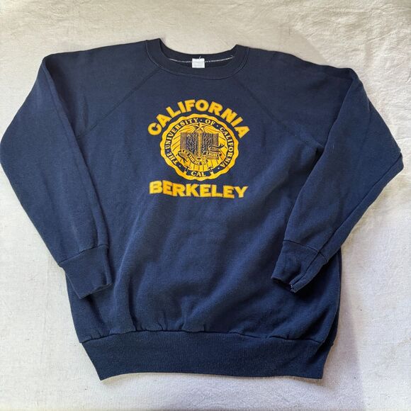 Vintage Other - Vintage 70s University of California Berkeley Crest Collegiate Weave Sweatshirt